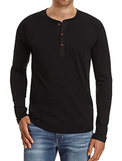 Sailwind Mens Henley Short/Long Sleeve T-Shirt Cotton Casual Shirt