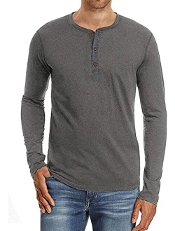 Sailwind Mens Henley Short/Long Sleeve T-Shirt Cotton Casual Shirt