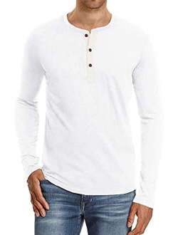 Sailwind Mens Henley Short/Long Sleeve T-Shirt Cotton Casual Shirt