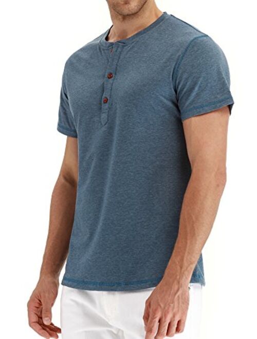 Sailwind Mens Henley Short/Long Sleeve T-Shirt Cotton Casual Shirt