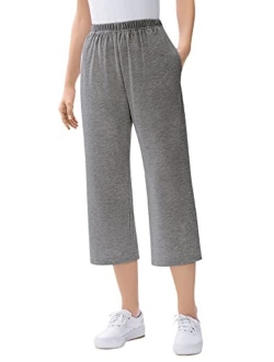 Women's Plus Size 7-Day Knit Capri Pants