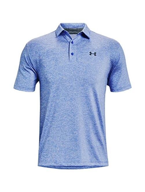 Under Armour Men's Play Off Heather Polo Shirt HeatGear Top 1351131