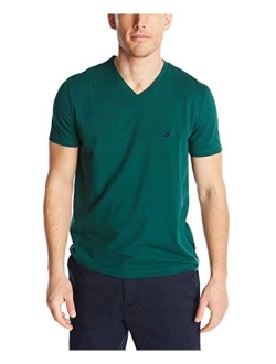 Men's Short Sleeve Solid Slim Fit V-Neck T-Shirt