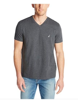 Men's Short Sleeve Solid Slim Fit V-Neck T-Shirt