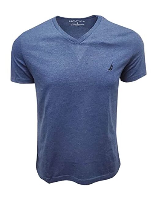 Nautica Men's Short Sleeve Solid Slim Fit V-Neck T-Shirt