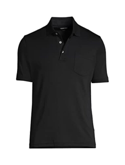 Men's Short Sleeve Super Soft Supima Polo Shirt with Pocket