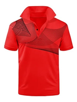 SCODI Men's Golf Polo Shirt Short Sleeve Tactical Polo Shirts Casual Tennis T-Shirt