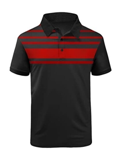 SCODI Men's Golf Polo Shirt Short Sleeve Tactical Polo Shirts Casual Tennis T-Shirt