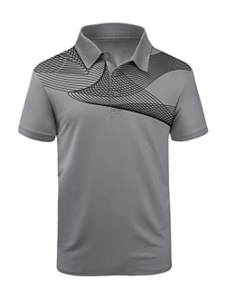 SCODI Men's Golf Polo Shirt Short Sleeve Tactical Polo Shirts Casual Tennis T-Shirt