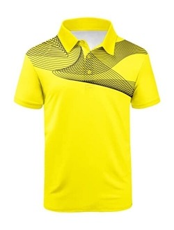 SCODI Men's Golf Polo Shirt Short Sleeve Tactical Polo Shirts Casual Tennis T-Shirt