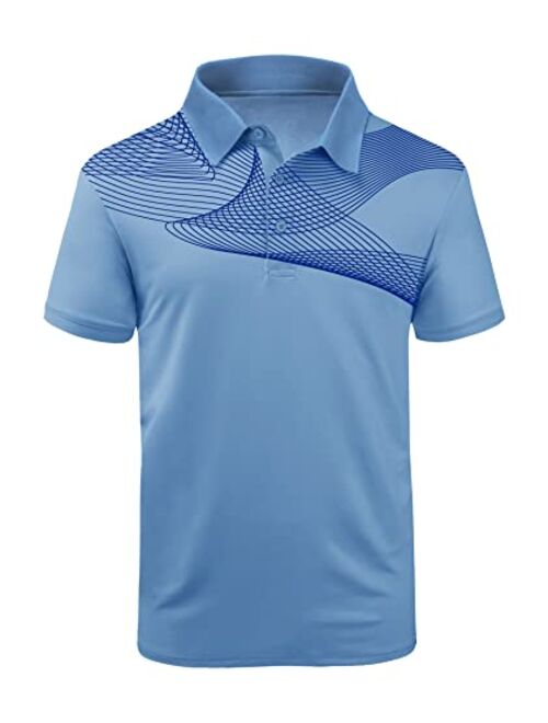 SCODI Men's Golf Polo Shirt Short Sleeve Tactical Polo Shirts Casual Tennis T-Shirt