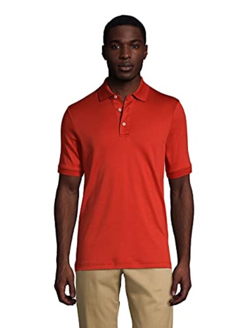 Lands' End Men's Short Sleeve Super Soft Supima Polo Shirt