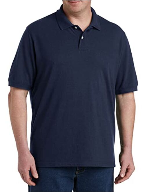 DXL Big and Tall Essentials Pique Mesh Short-Sleeve Polo Shirt