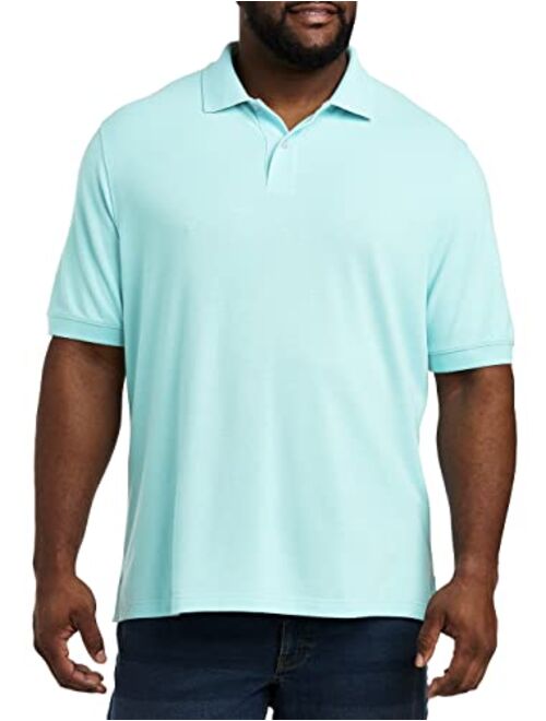 DXL Big and Tall Essentials Pique Mesh Short-Sleeve Polo Shirt