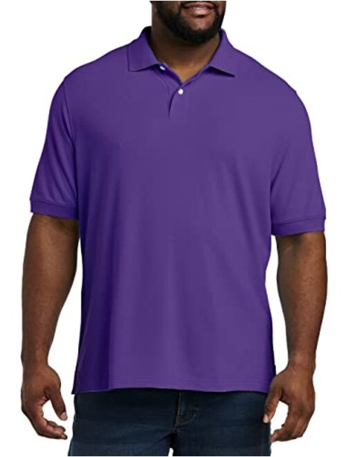 DXL Big and Tall Essentials Pique Mesh Short-Sleeve Polo Shirt