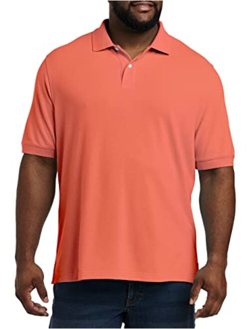 DXL Big and Tall Essentials Pique Mesh Short-Sleeve Polo Shirt