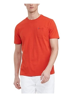 Men's Essential Short Sleeve Cotton Crewneck Pocket T-Shirt