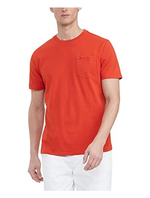 Tommy Hilfiger Men's Essential Short Sleeve Cotton Crewneck Pocket T-Shirt