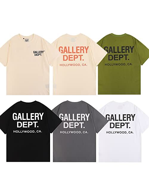 Generic Gallery Dept Shirt for Men Hip Hop Alphabet Print T-Shirts Crewneck Fashion Short Sleeve Shirts Unisex Casual Tees Tops