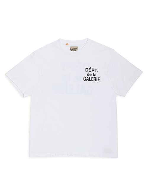 GALLERY T-SHIRT Gallery Dept. Logo Print Cotton Jersey T-Shirt Graphic Crewneck Fashion Short Sleeve Shirt for Men Women