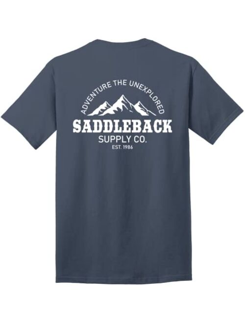 Saddleback Supply Men's Vintage Classic Logo Heavyweight Cotton T-Shirt