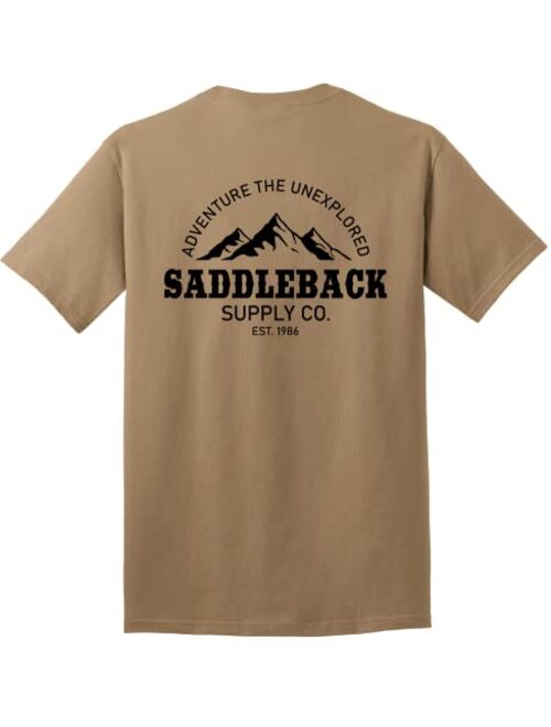 Saddleback Supply Men's Vintage Classic Logo Heavyweight Cotton T-Shirt