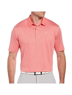 Callaway Men's Fine Line Stripe Short Sleeve Golf Polo Shirt