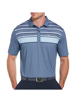 Callaway Men's Fine Line Stripe Short Sleeve Golf Polo Shirt