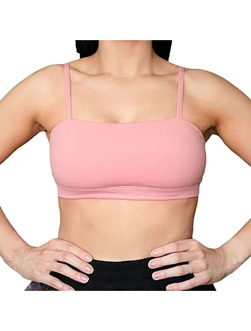 Aoxjox Women's Workout Bandeau Sports Bras Taining Fitness Running Yoga Crop Tank Top