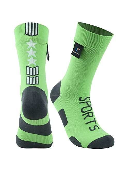 RANDY SUN 100% Waterproof Breathable Socks, [SGS Certified] RANDY SUN Unisex Novelty Sports Skiing Trekking Hiking Socks 1 Pair