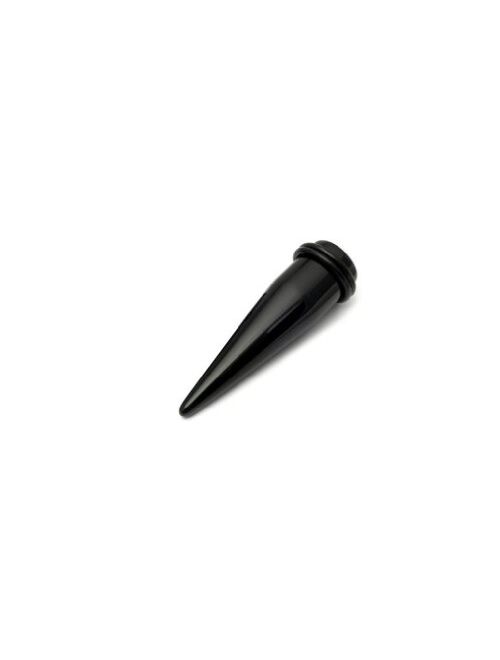 Urban Body Jewelry One Acrylic Taper: (17mm) Black (Sold Individually. Order Two for a Pair)