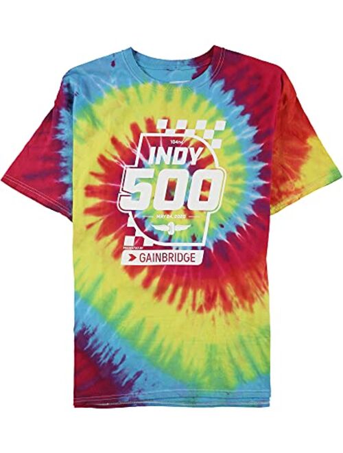 INDY 500 Mens Tie-Dye Graphic T-Shirt