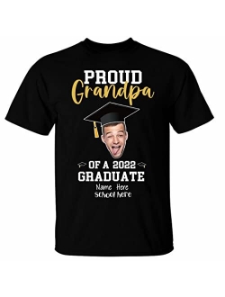 M YESCUSTOM Personalized 2022 Graduation Gifts Tshirt, Custom Class of 2022 T-Shirt for Men