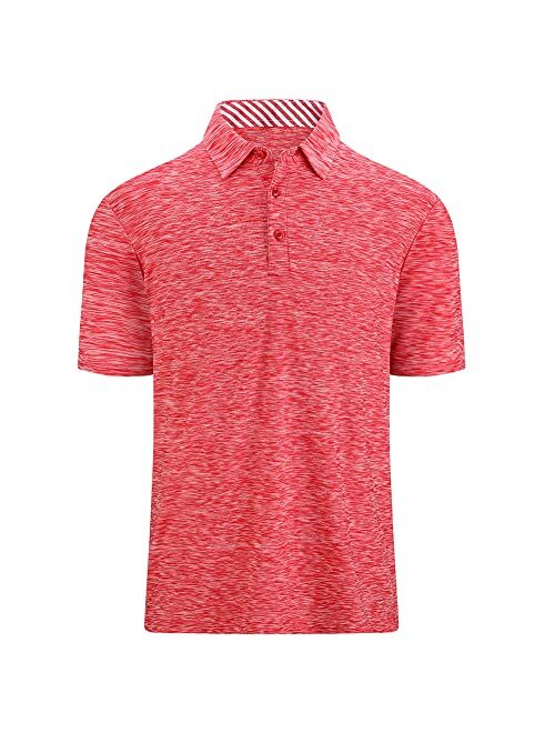 LBL Leading the Better Life Men's Golf Polo Shirt Sport Tactical Shirts Short Sleeve Casual Tennis T-Shirt