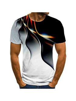 RJRA Men's Short Sleeve T-Shirt 3D Print Graphic T-Shirt