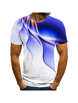 RJRA Men's Short Sleeve T-Shirt 3D Print Graphic T-Shirt