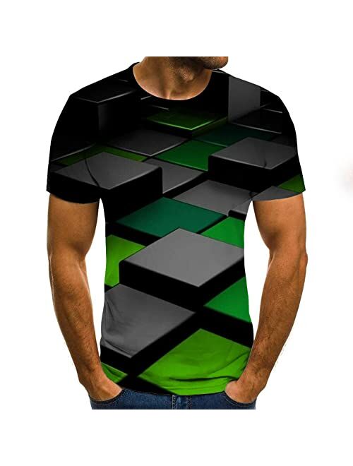 RJRA Men's Short Sleeve T-Shirt 3D Print Graphic T-Shirt