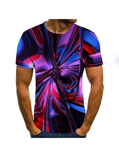 RJRA Men's Short Sleeve T-Shirt 3D Print Graphic T-Shirt