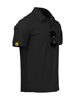 LLdress Men's Golf Polo Shirts Short Sleeve Casual Outdoor Sports Athletic Tennis T-Shirt