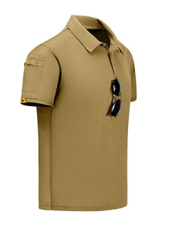 LLdress Men's Golf Polo Shirts Short Sleeve Casual Outdoor Sports Athletic Tennis T-Shirt