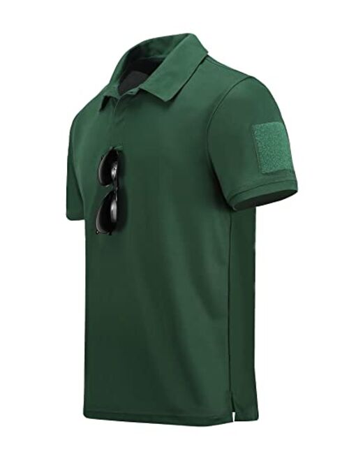 LLdress Men's Golf Polo Shirts Short Sleeve Casual Outdoor Sports Athletic Tennis T-Shirt