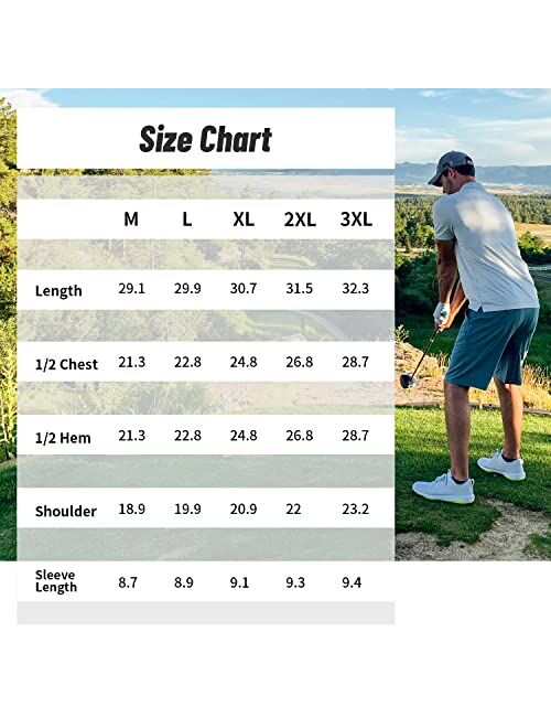 LLdress Men's Golf Polo Shirts Short Sleeve Casual Outdoor Sports Athletic Tennis T-Shirt