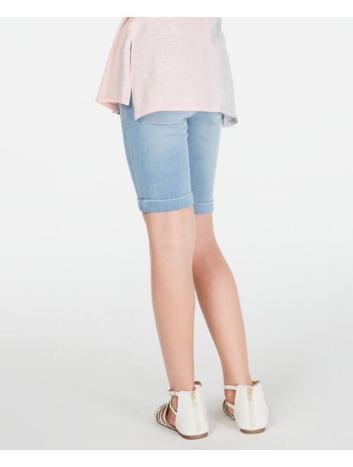 Epic Threads Big Girls Denim Bermuda Shorts, Created for Macy's