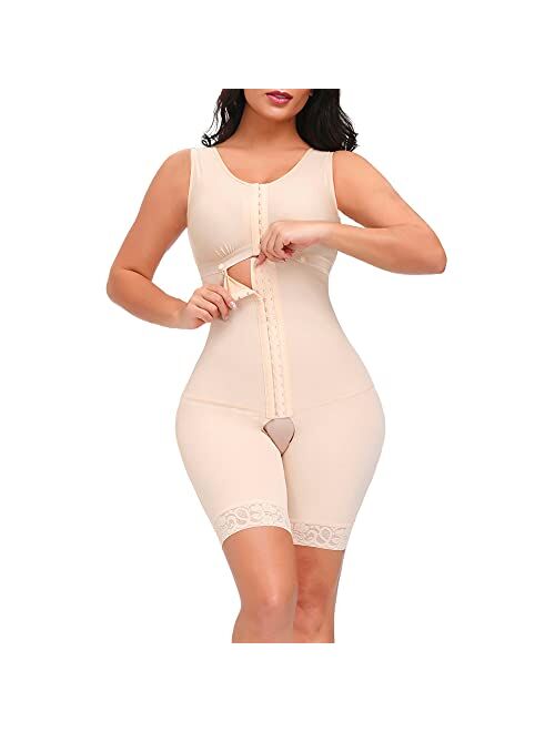 M MYODRESS Fajas Colombianas Shapewear for Women Tummy Control Full Body Shaper Waist Trainer Bodysuit Compression Garment