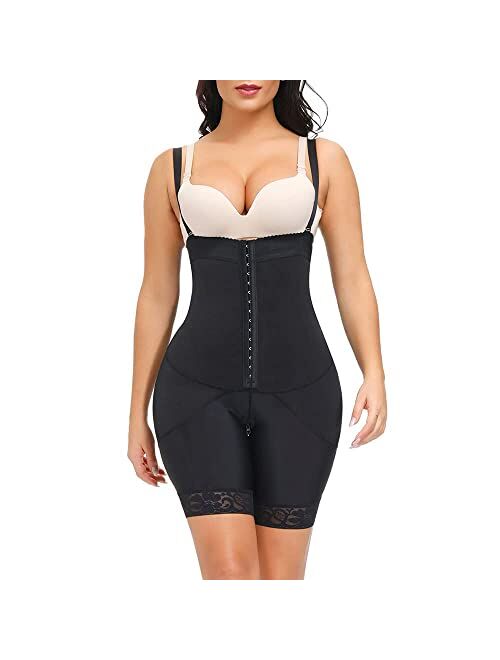 M MYODRESS Fajas Colombianas Shapewear for Women Tummy Control Compression Garment Waist Trainer Bodysuit