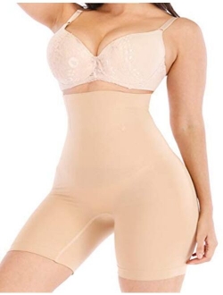 Sliot High Waisted Shapewear Power Shorts Waist Underwear Tummy Control Body Shaper Panties Mid Thigh Butt Lifter Bodysuit