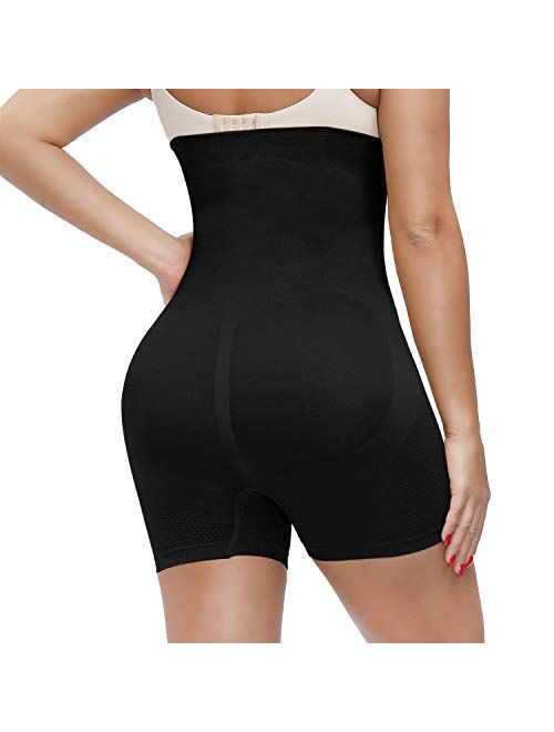 SIMIYA High Waisted Body Shaper Shorts, Shapewear for Women Tummy Control Women's Shapewear Thigh Slimmers