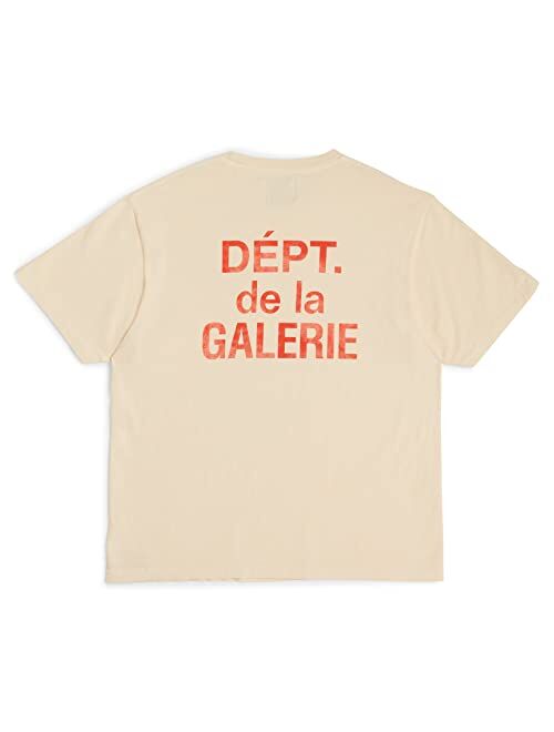 Daladoll Gallery Dept. Logo Print Cotton Jersey T-Shirt Crewneck Fashion Short Sleeve Shirt for Men Women