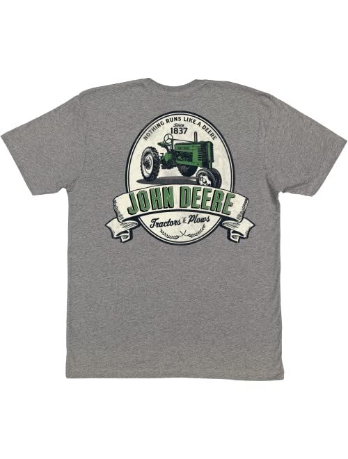 John Deere Men's Nothing Runs Like A Deere Print Short Sleeve T-Shirt