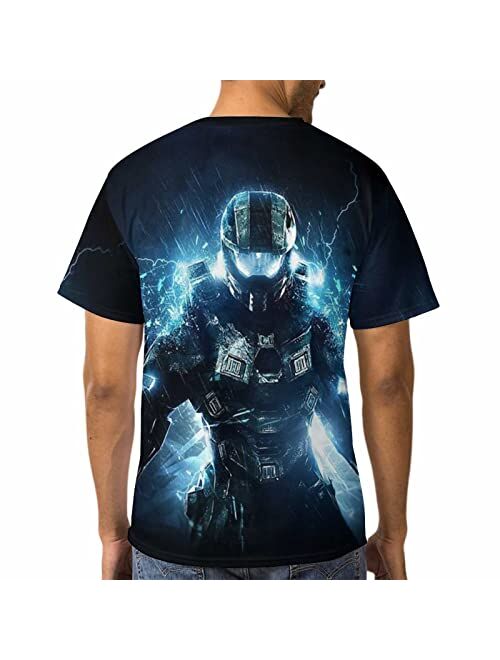 DILTHMU Halo Master Chief 3D Printed T-Shirt Unisex Casual Summer T-Shirts Personality Crewneck Short Sleeve Tops Tee